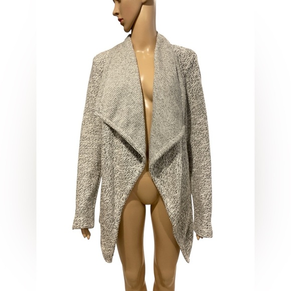 BNCI Womens Tweed Drape Front Shawl Collar Cardigan size L - Picture 2 of 4
